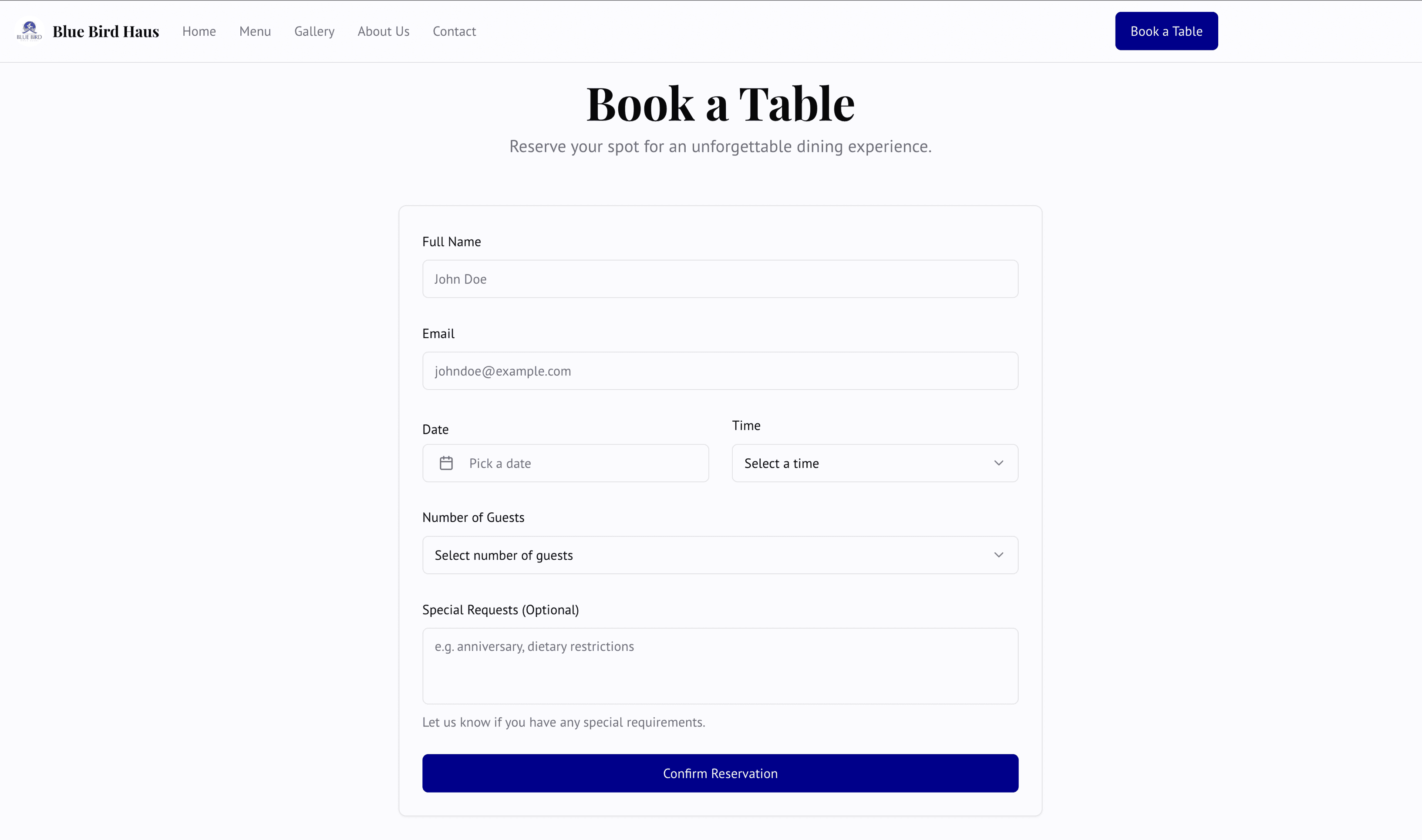 Booking System